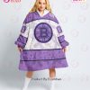 NHL Anaheim Ducks Special Lavender – Fight Cancer Oodie Blanket Hoodie