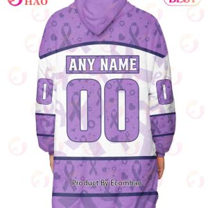 NHL Colorado Avalanche Special Lavender – Fight Cancer Oodie Blanket Hoodie