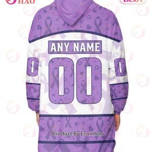 NHL New York Islanders Special Lavender – Fight Cancer Oodie Blanket Hoodie