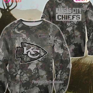 NFL Kansas City Chiefs Personalized Your Name Hungting Camo Style 3D Hoodie,T Shirt, Sweatshirt, Zipper