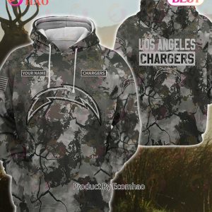 NFL Los Angeles Chargers Personalized Your Name Hungting Camo Style 3D Hoodie,T Shirt, Sweatshirt, Zipper