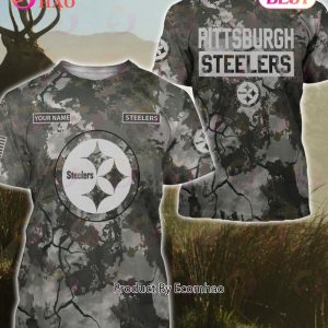 Pittsburgh Steelers NFL Personalized Your Name Fishing Camo Hoodie 3D All  Over Print