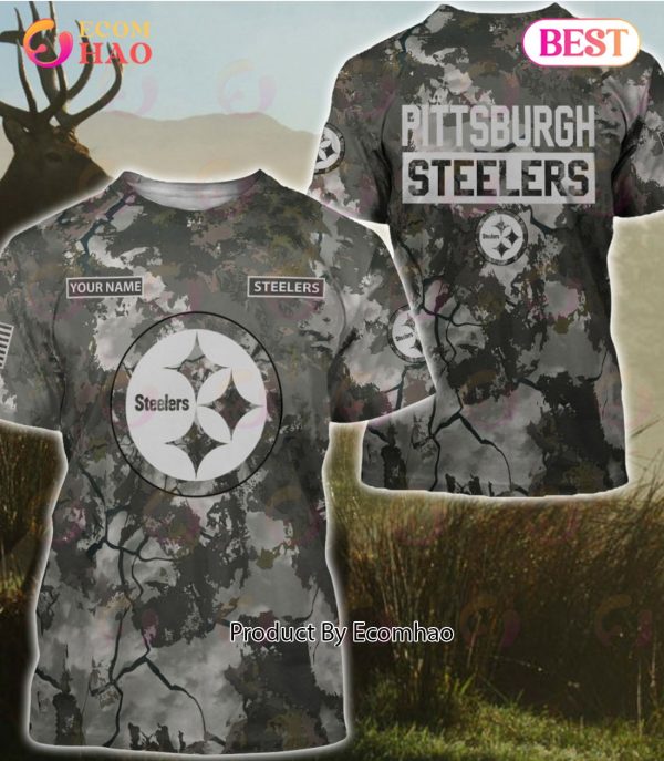 Pittsburgh Steelers-Personalized Your Name hunting camo style-3D Hoodie,T- Shirt, Sweatshirt, Zipper-DS005 – Sensistore