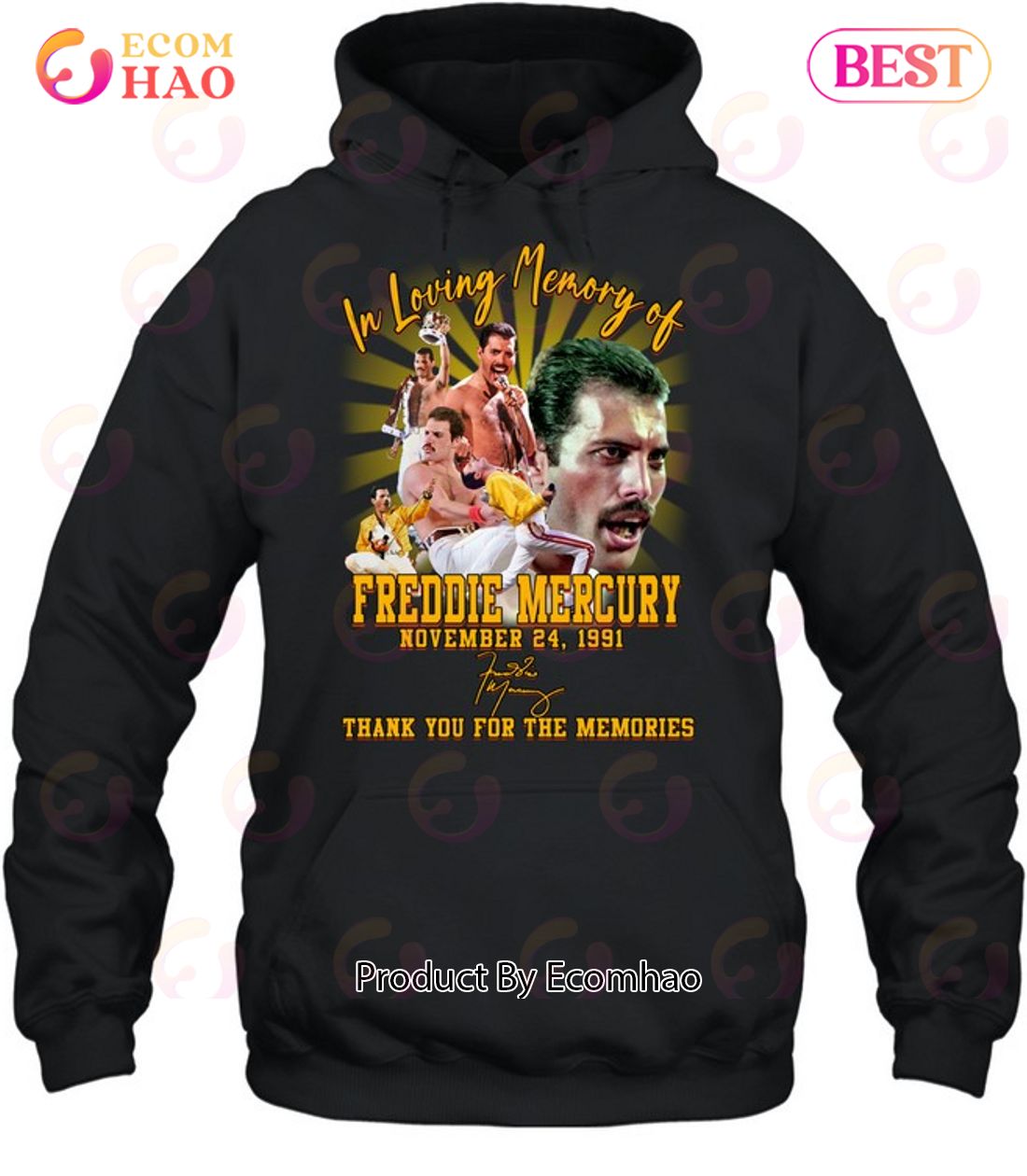 In Loving Memory of FREDDIE MERCURY November 24, 1991 Thank You For The Memories T-Shirt