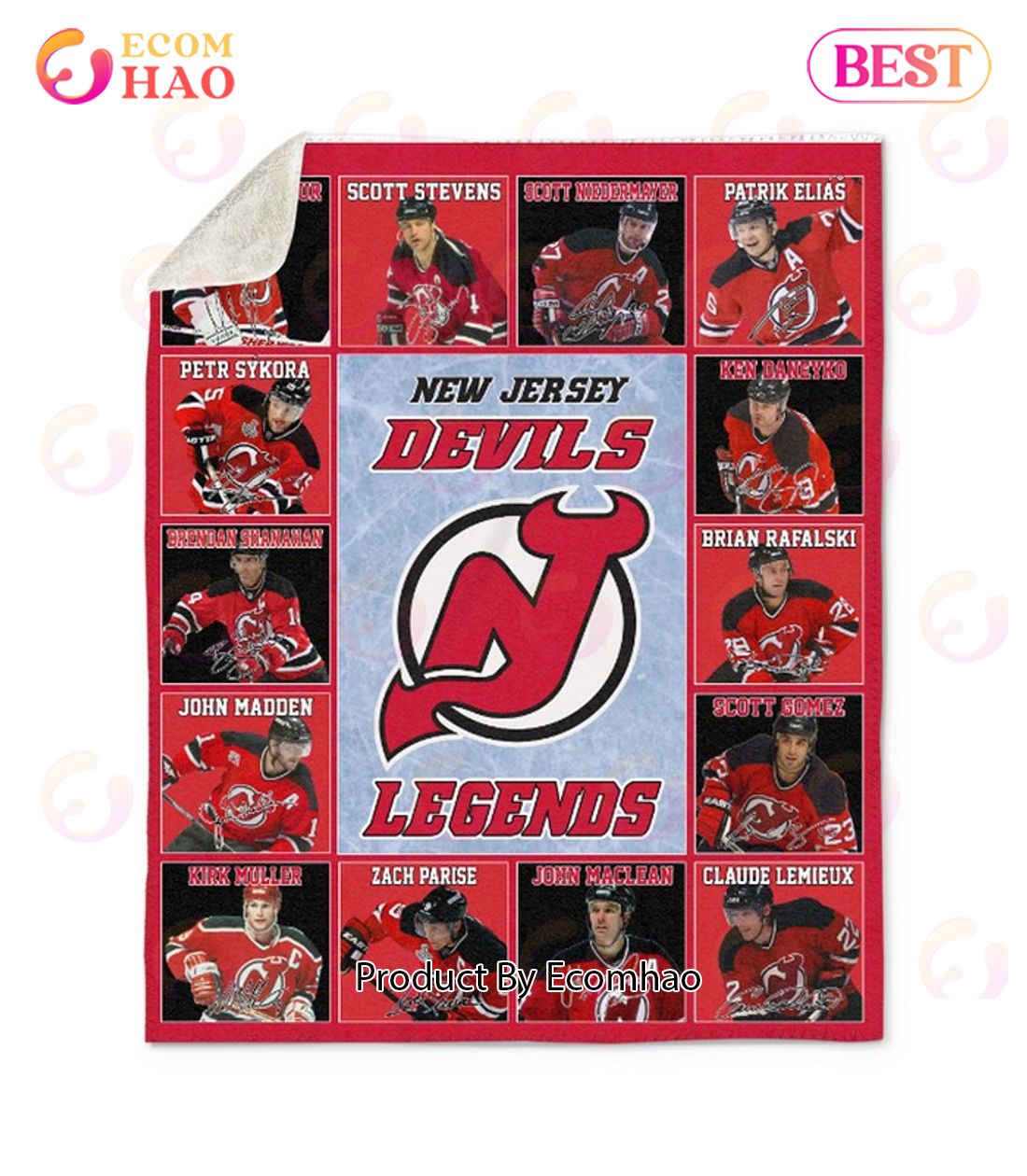 NHL New Jersey Devils Legends Fleece Blanket