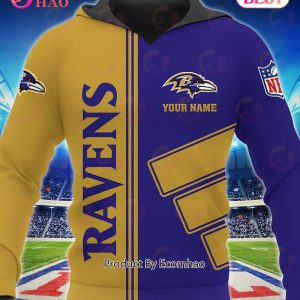 Baltimore Ravens Football Sport 3D Clothings Custom Your Name, Fan Gifts
