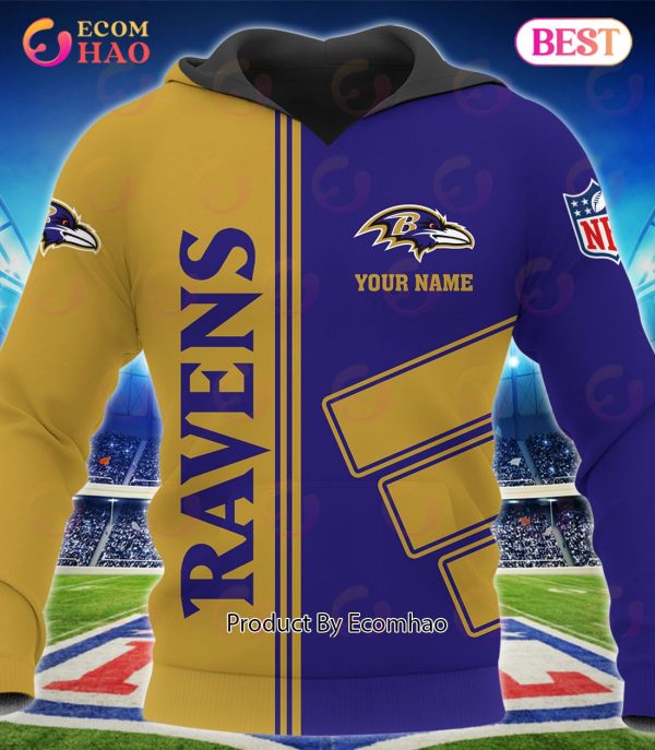 Baltimore Ravens Football Sport 3D Clothings Custom Your Name, Fan Gifts