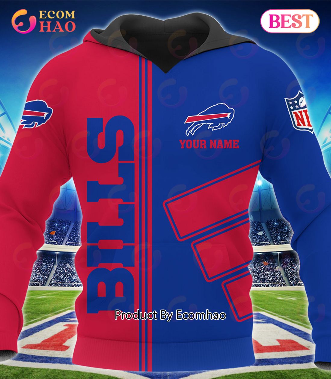 BEST NFL Buffalo Bills Salute To Service - Honor Veterans And Their  Families 3D Hoodie