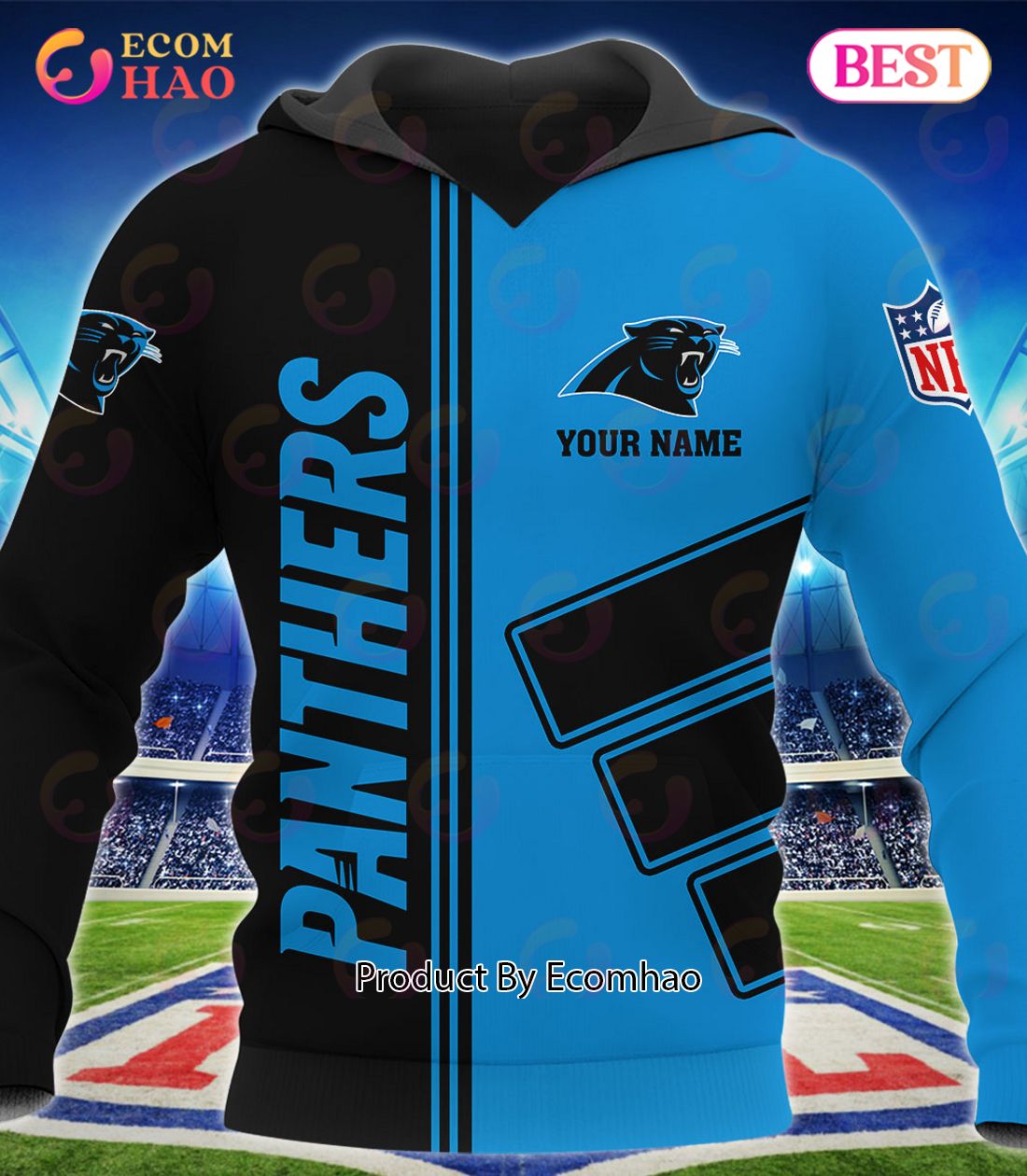 Personalized Youth Carolina Panthers Hoodie 3D Gorgeous Carolina Panthers  Gift - Personalized Gifts: Family, Sports, Occasions, Trending