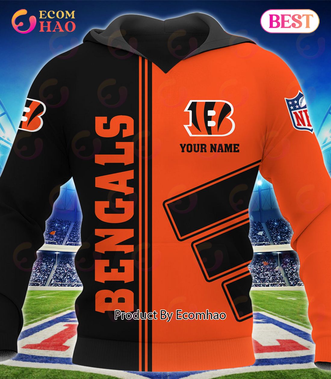 : Bengals Mascot Vintage Athletic Sports Name Design Pullover  Hoodie : Clothing, Shoes & Jewelry