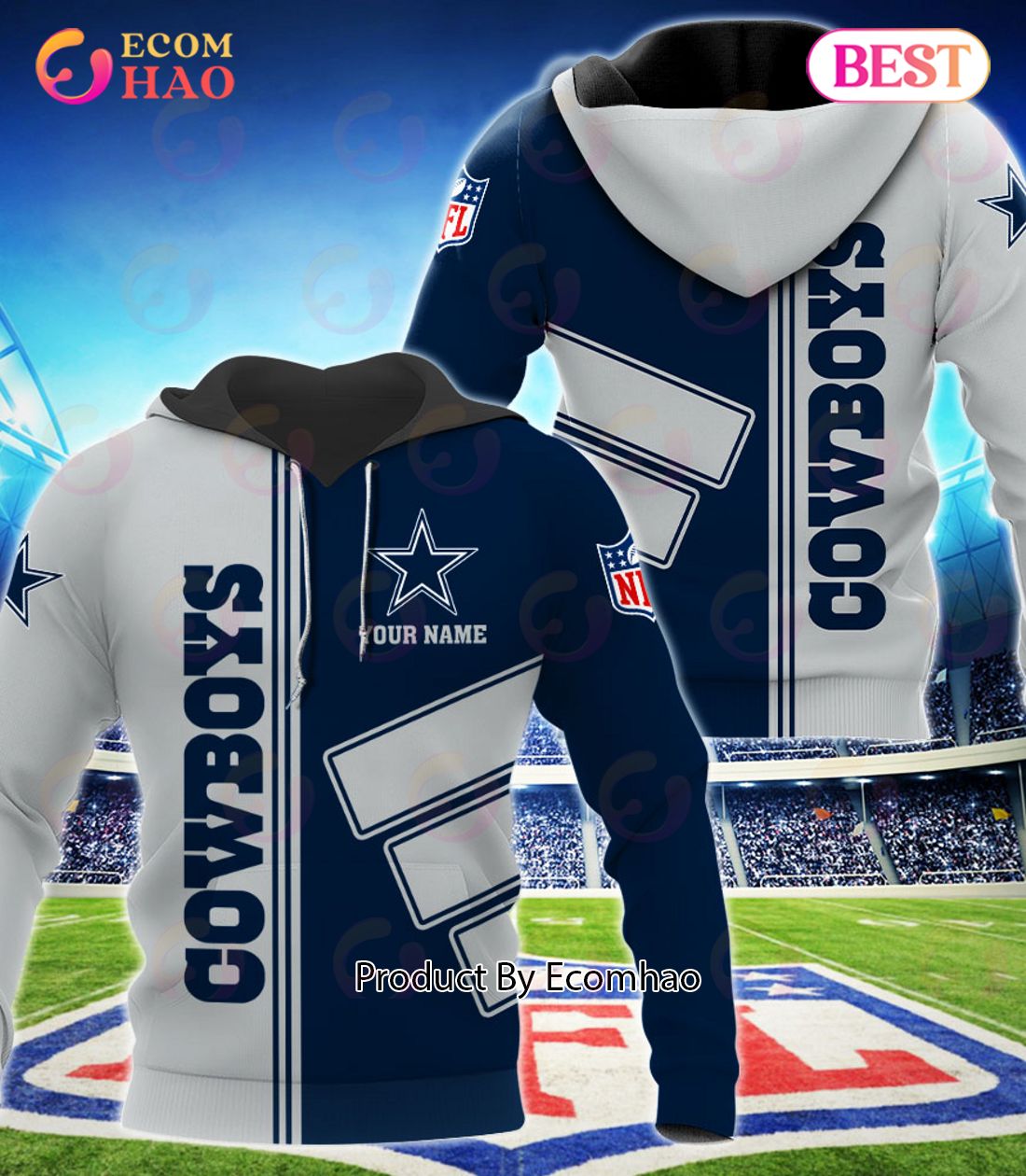 Dallas Cowboys Football Sport 3D Clothings Custom Your Name, Fan Gifts