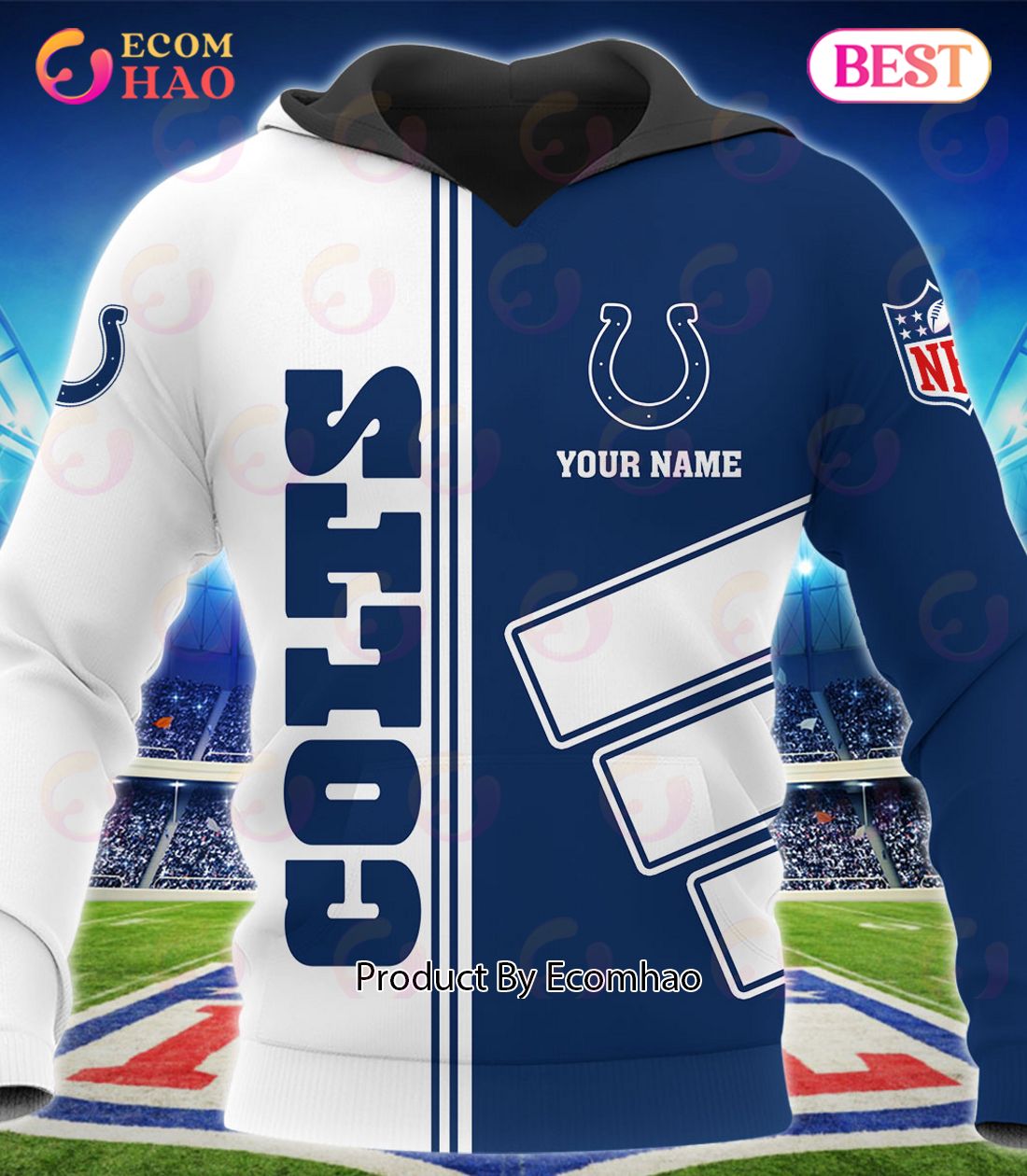 Indianapolis Colts Football Sport 3D Clothings Custom Your Name, Fan Gifts