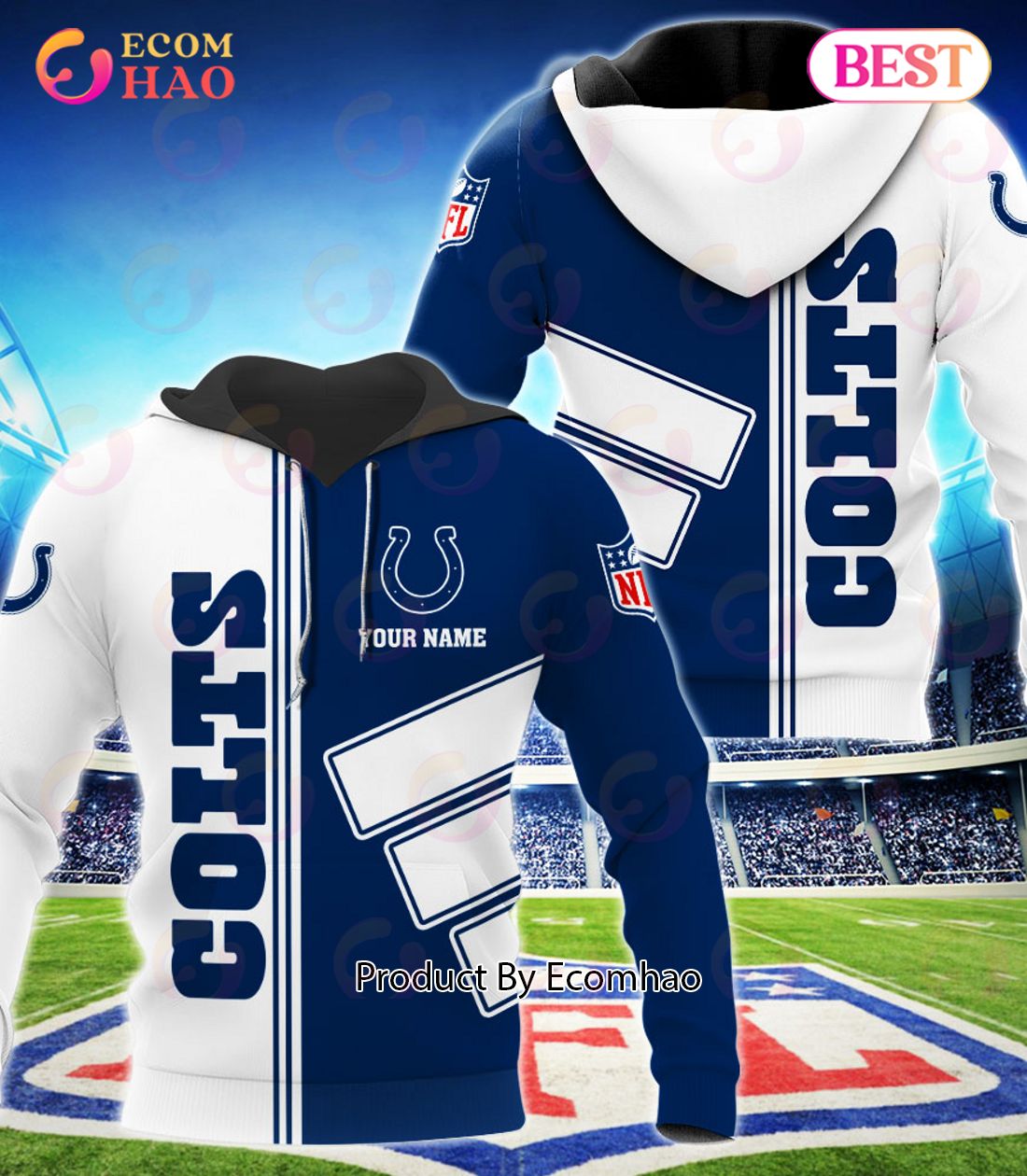 Indianapolis Colts Football Sport 3D Clothings Custom Your Name, Fan Gifts