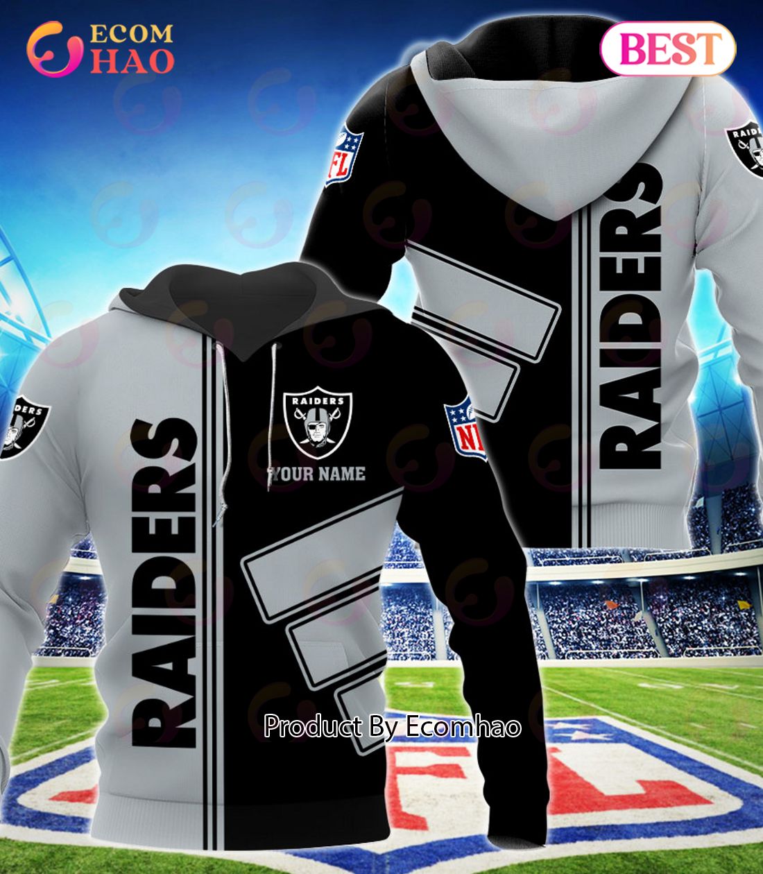 Las Vegas Raiders Football Sport 3D Clothings Custom Your Name, Fan Gifts