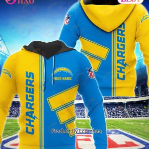 Los Angeles Chargers Football Sport 3D Clothings Custom Your Name, Fan Gifts