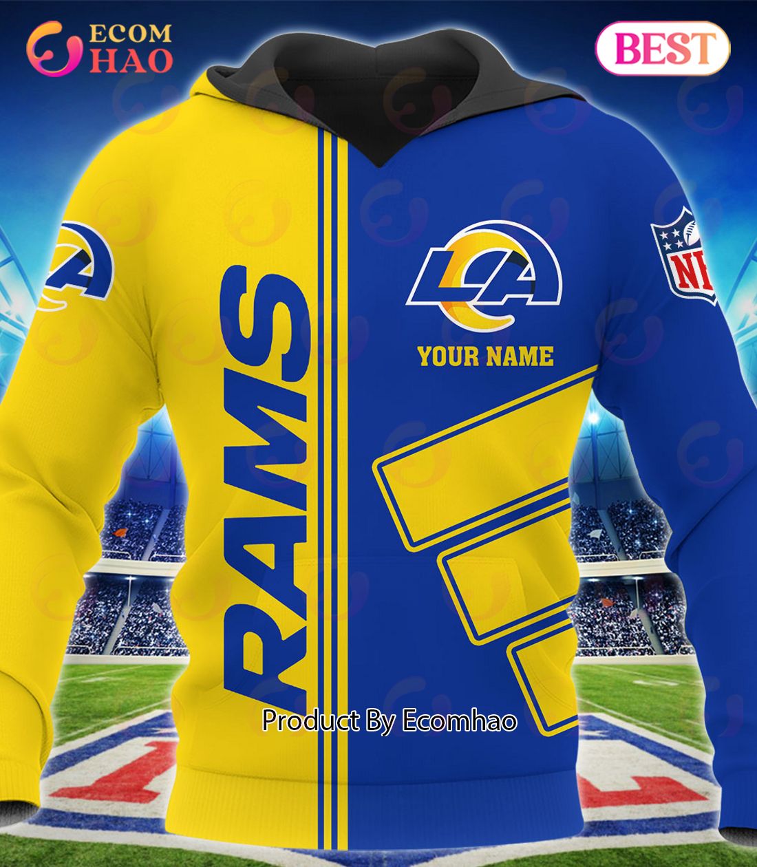 Los Angeles Rams Football Sport 3D Clothings Custom Your Name, Fan Gifts