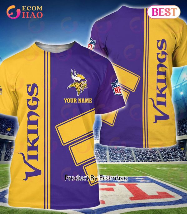 Minnesota Vikings 3d Personalized Gift, Custom Name Number