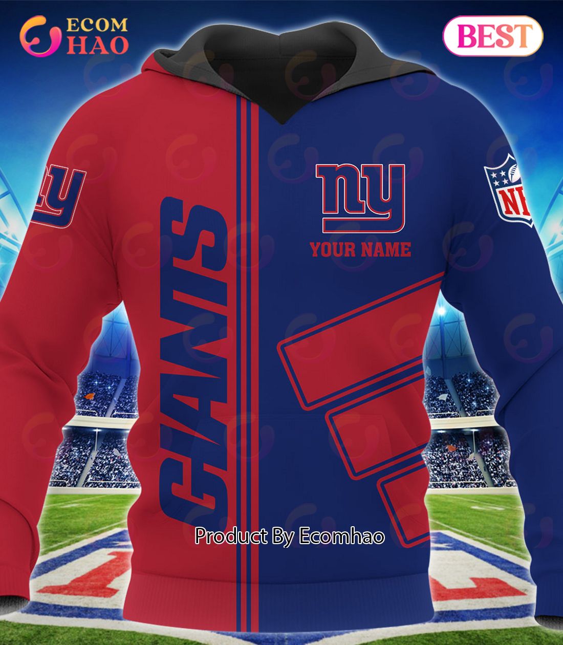 New York Giants Football Sport 3D Clothings Custom Your Name, Fan Gifts