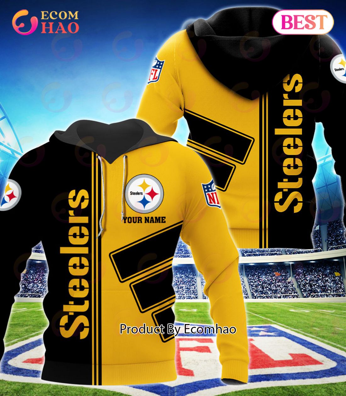 Pittsburgh Steelers Football Sport 3D Clothings Custom Your Name, Fan Gifts