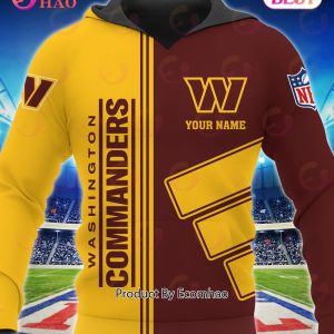 Washington Football Football Sport 3D Clothings Custom Your Name, Fan Gifts