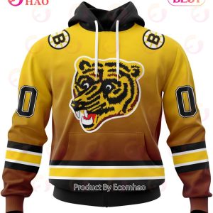 NHL Boston Bruins Special Retro Gradient Design 3D Hoodie