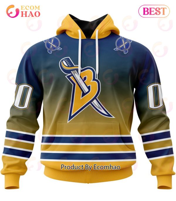 NHL Buffalo Sabres Special Retro Gradient Design 3D Hoodie