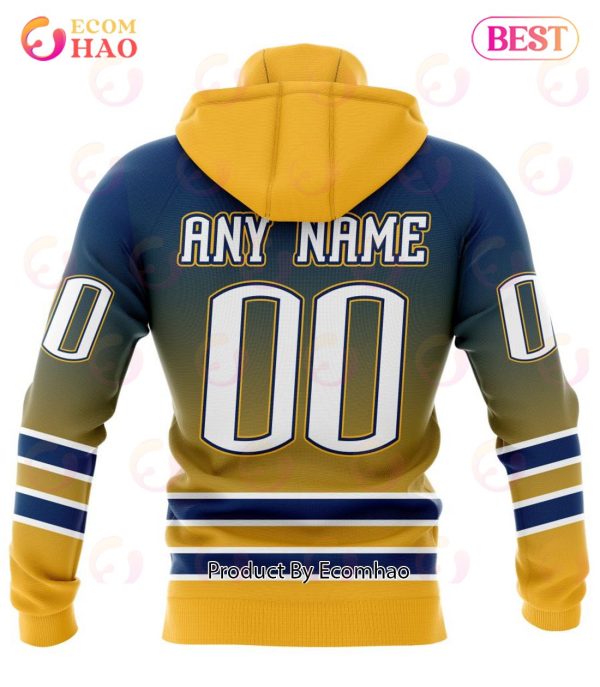NHL Buffalo Sabres Special Retro Gradient Design 3D Hoodie