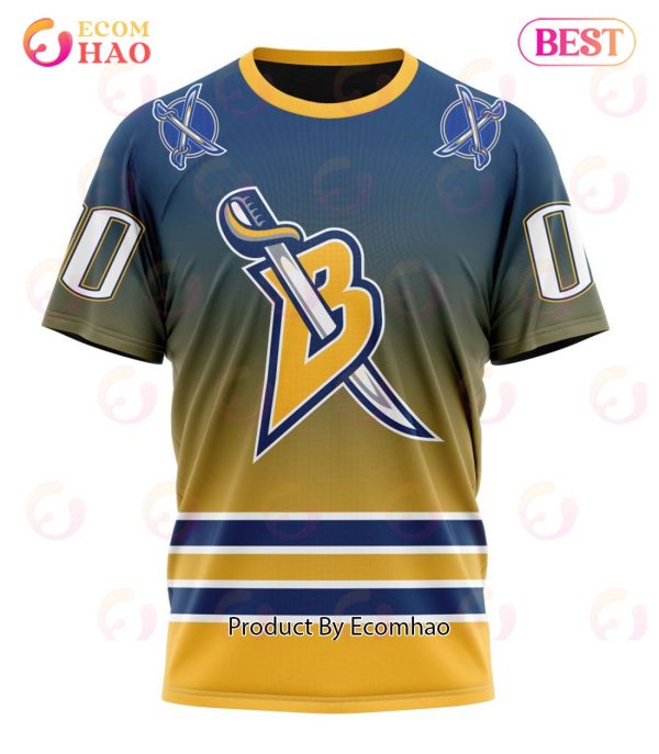 NHL Buffalo Sabres Special Retro Gradient Design 3D Hoodie