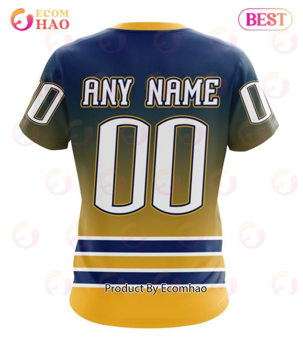 NHL Buffalo Sabres Special Retro Gradient Design 3D Hoodie