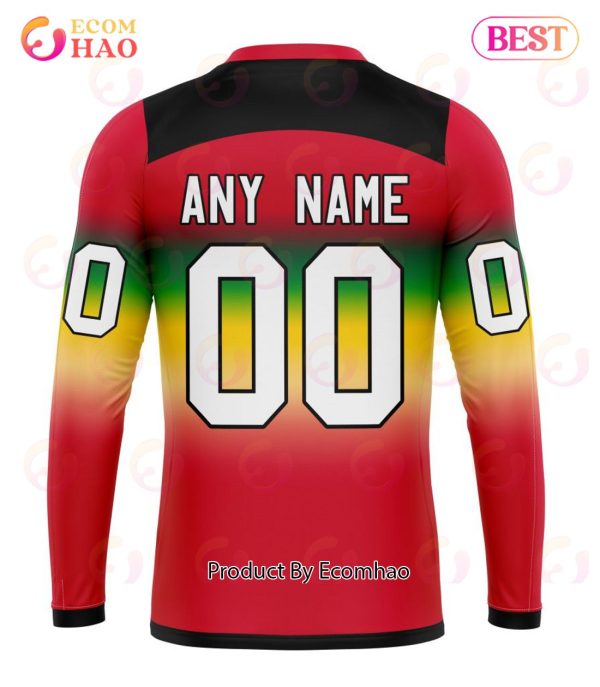 NHL Chicago Blackhawks Special Retro Gradient Design 3D Hoodie