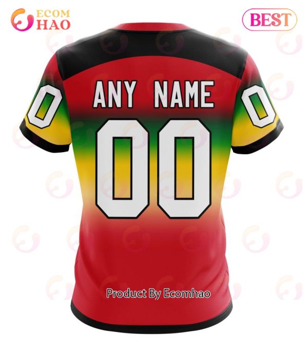 NHL Chicago Blackhawks Special Retro Gradient Design 3D Hoodie