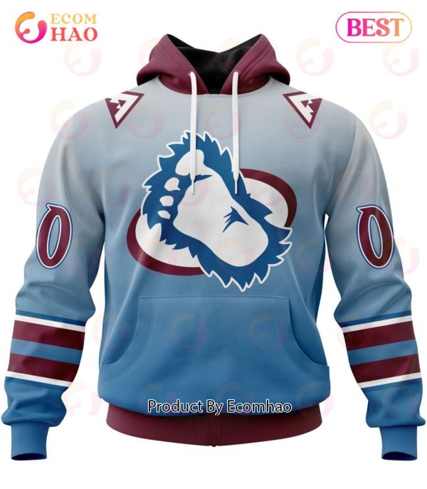 NHL Colorado Avalanche Special Retro Gradient Design 3D Hoodie