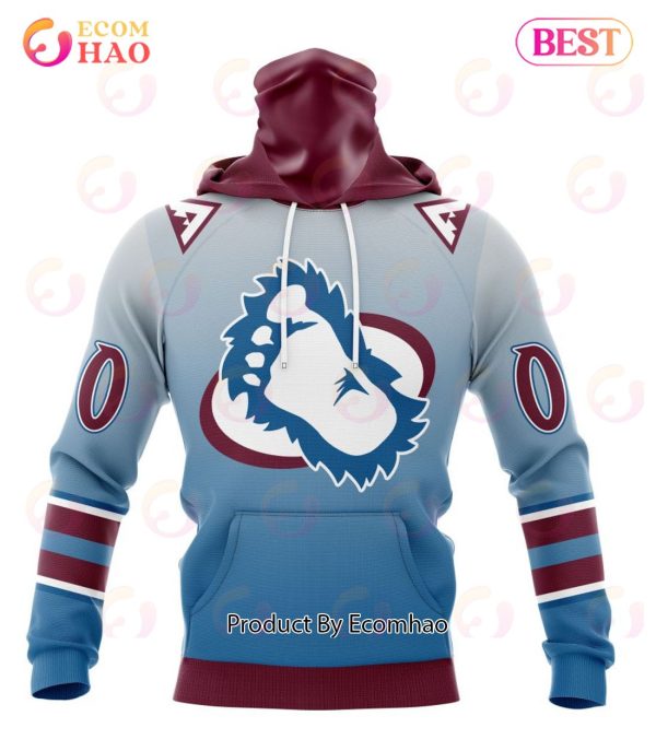 NHL Colorado Avalanche Special Retro Gradient Design 3D Hoodie