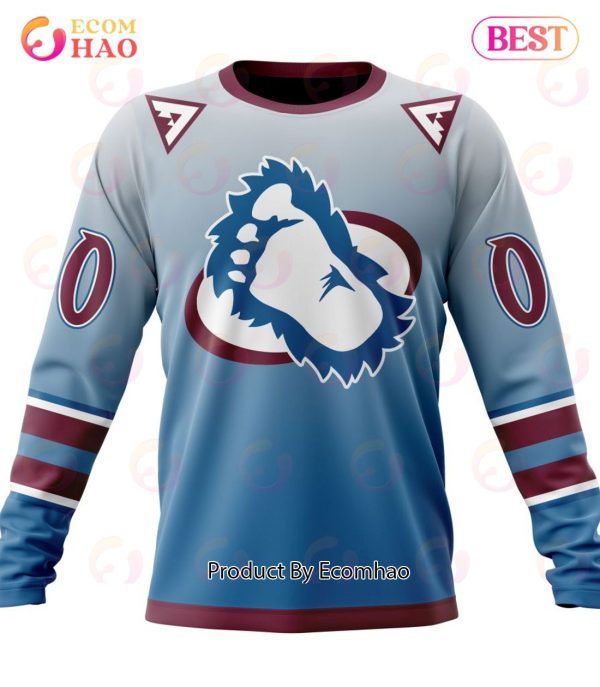 NHL Colorado Avalanche Special Retro Gradient Design 3D Hoodie