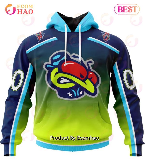 NHL Columbus Blue Jackets Special Retro Gradient Design 3D Hoodie