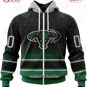 NHL Dallas Stars Special Retro Gradient Design 3D Hoodie