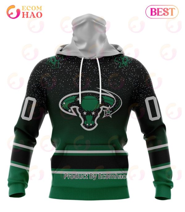 NHL Dallas Stars Special Retro Gradient Design 3D Hoodie