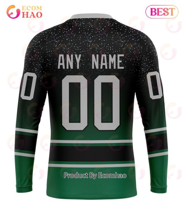 NHL Dallas Stars Special Retro Gradient Design 3D Hoodie
