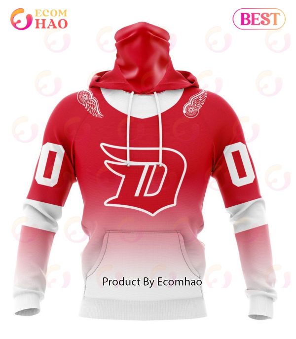 NHL Detroit Red Wings Special Retro Gradient Design 3D Hoodie