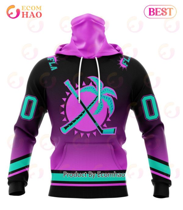 NHL Florida Panthers Special Retro Gradient Design 3D Hoodie
