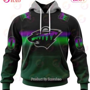 NHL Minnesota Wild Special Retro Gradient Design 3D Hoodie