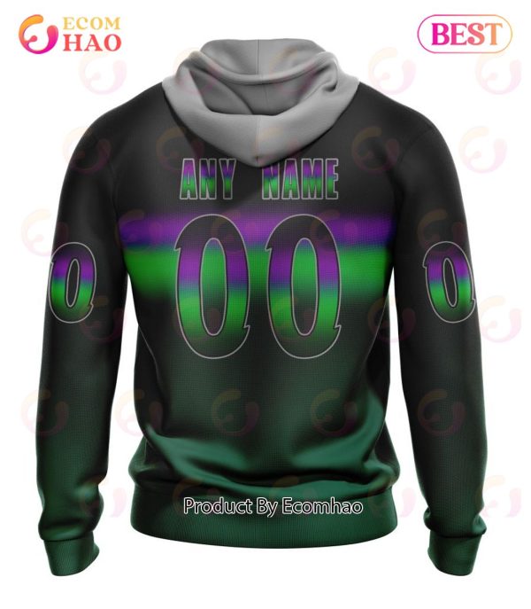NHL Minnesota Wild Special Retro Gradient Design 3D Hoodie