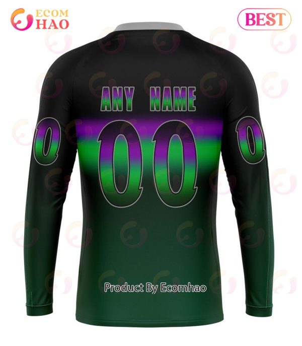 NHL Minnesota Wild Special Retro Gradient Design 3D Hoodie