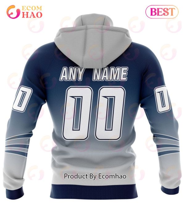 NHL Nashville Predators Special Retro Gradient Design 3D Hoodie