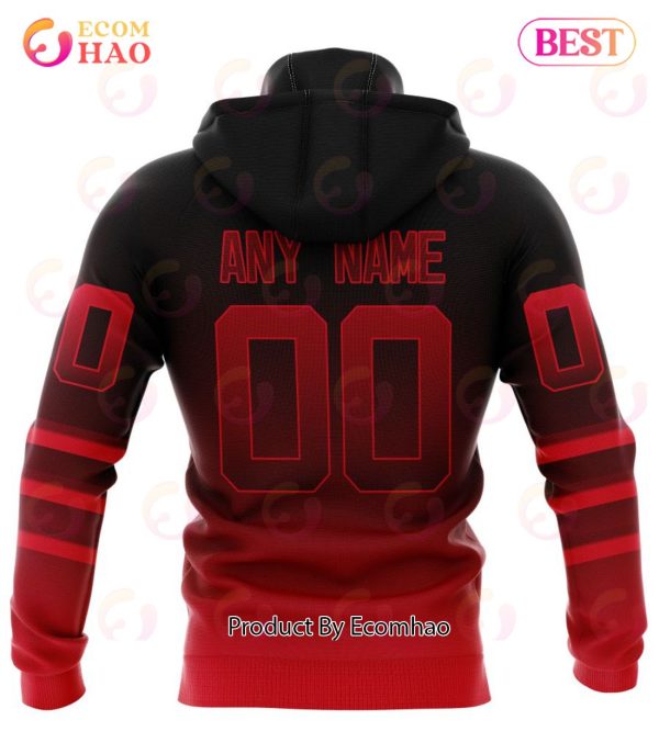 NHL New Jersey Devils Special Retro Gradient Design 3D Hoodie