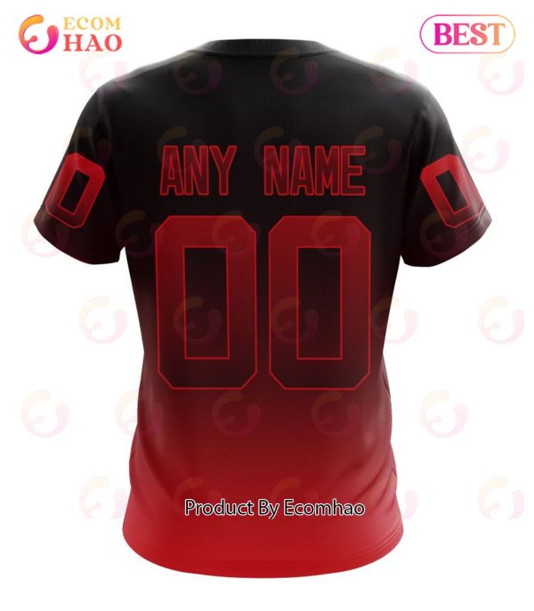 NHL New Jersey Devils Special Retro Gradient Design 3D Hoodie