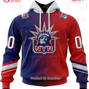 NHL New York Rangers Special Retro Gradient Design 3D Hoodie