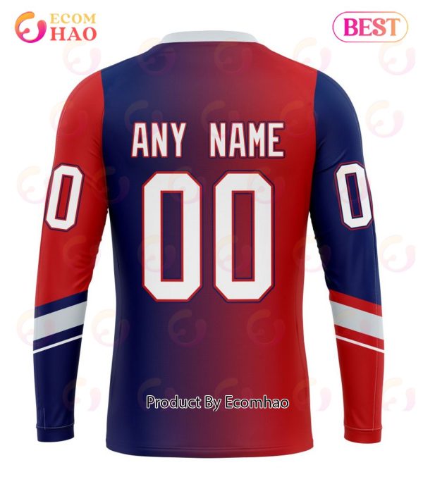 NHL New York Rangers Special Retro Gradient Design 3D Hoodie