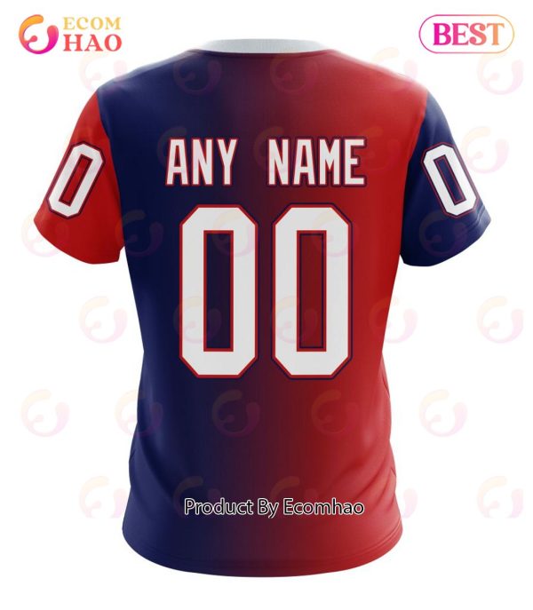 NHL New York Rangers Special Retro Gradient Design 3D Hoodie