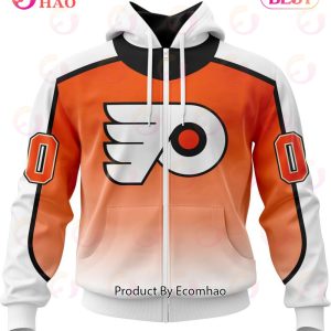 NHL Philadelphia Flyers Special Retro Gradient Design 3D Hoodie